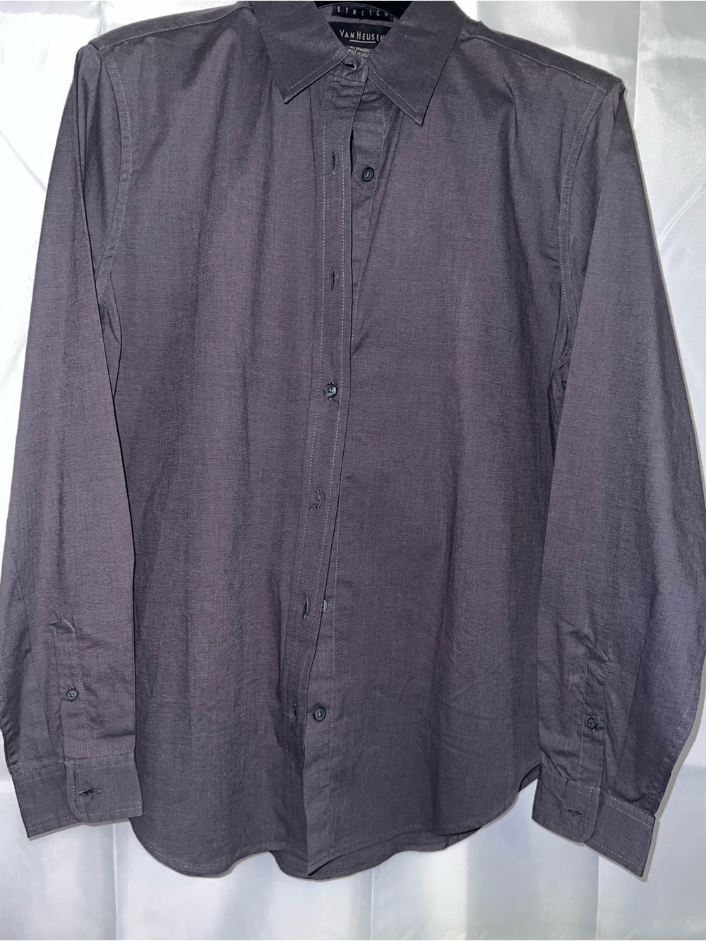 Van Heusen Men’s Stretch Dress Shirt - Plum